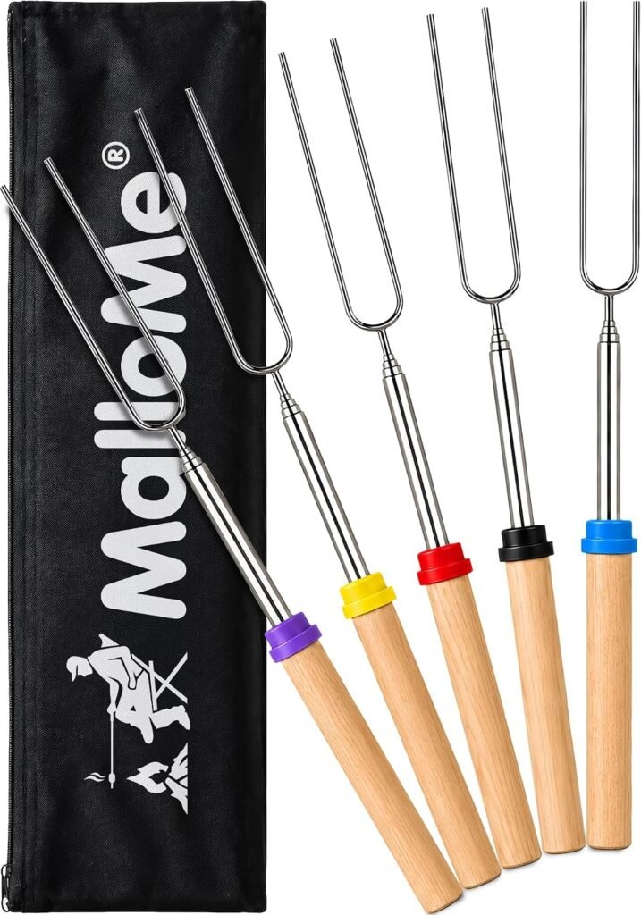 Marshmallow sticks with wood handles