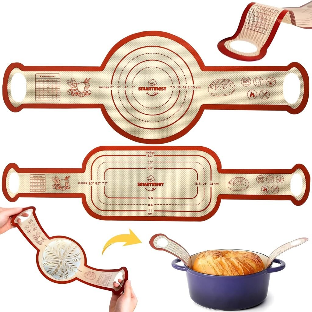 Sourdough tips for beginners: get a silicone bread sling to help loaves come out of pans easily