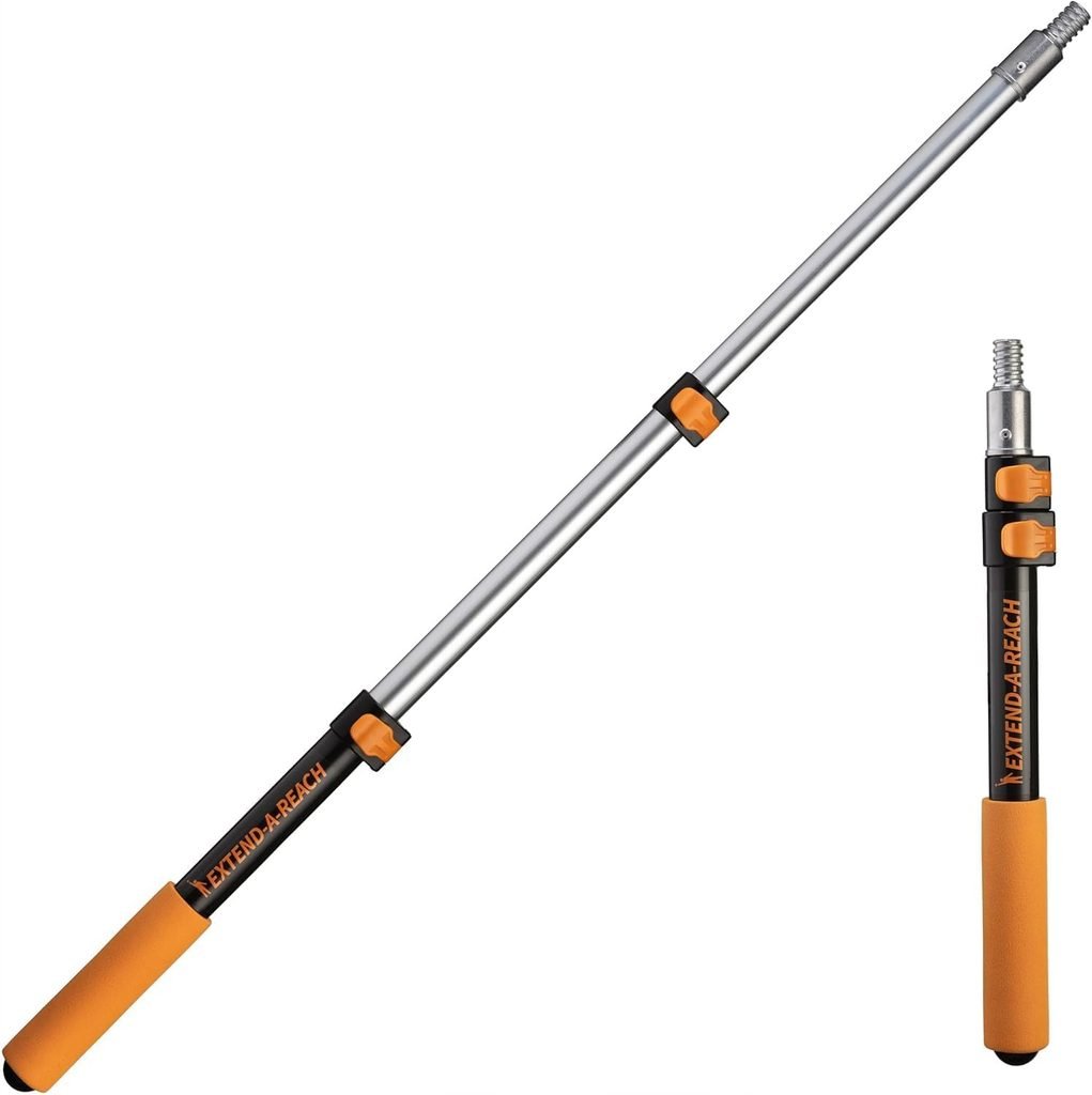 Paint roller extension pole
