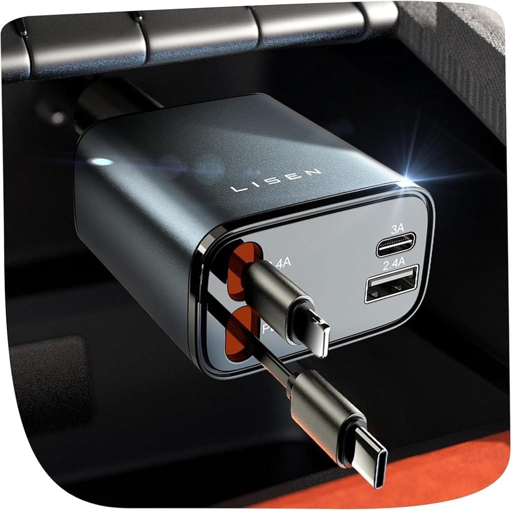 Retractable car charger