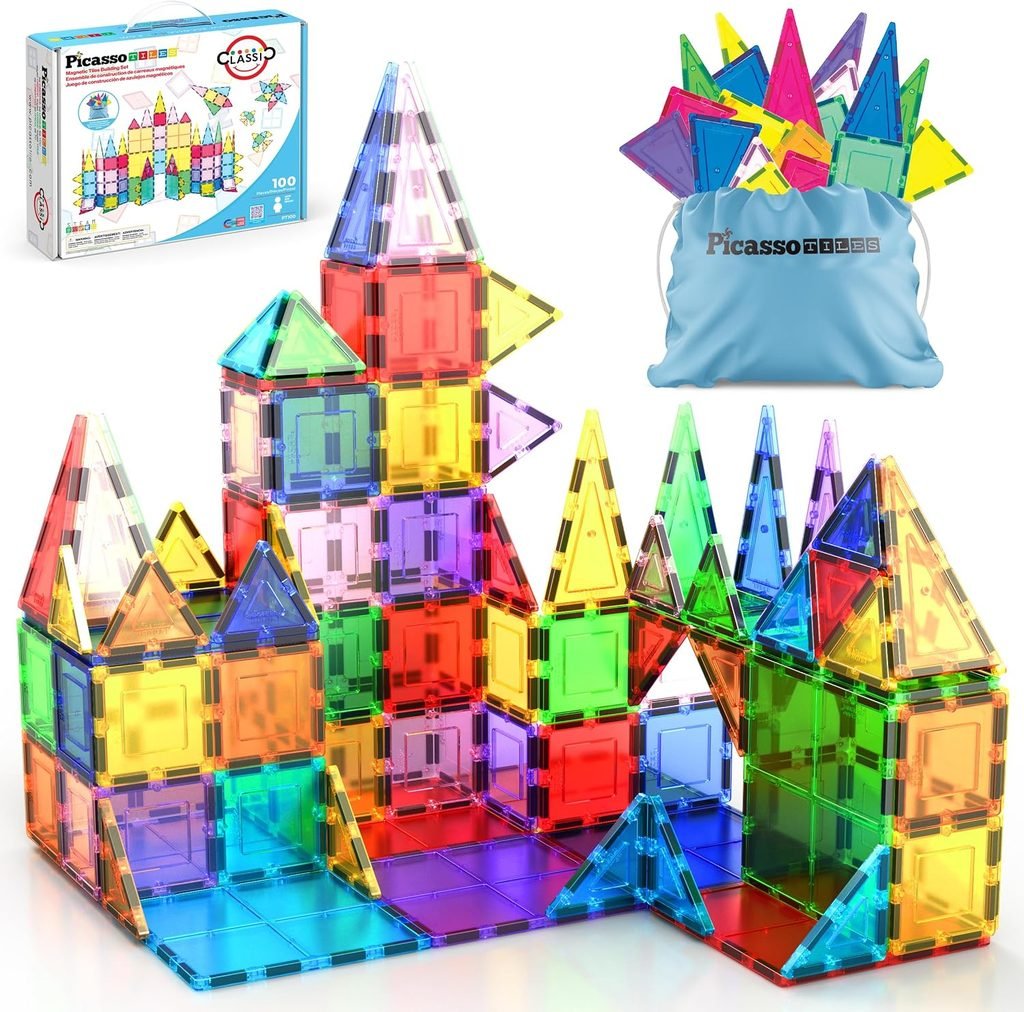 Magnetic tiles building set — Prime Big Deal Days kids gift under $50