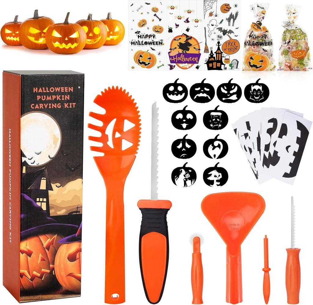 Kids pumpkin carving set